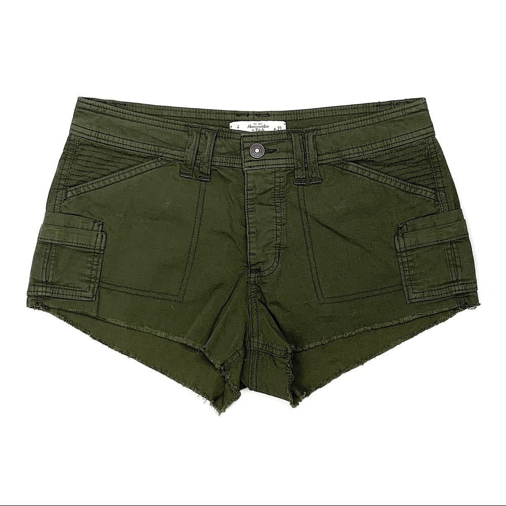 Abercrombie Green Cargo Shorts - Picture 1 of 10